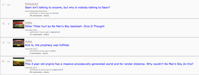 Illustration for article titled The No Man's Sky Subreddit Is Happier Now